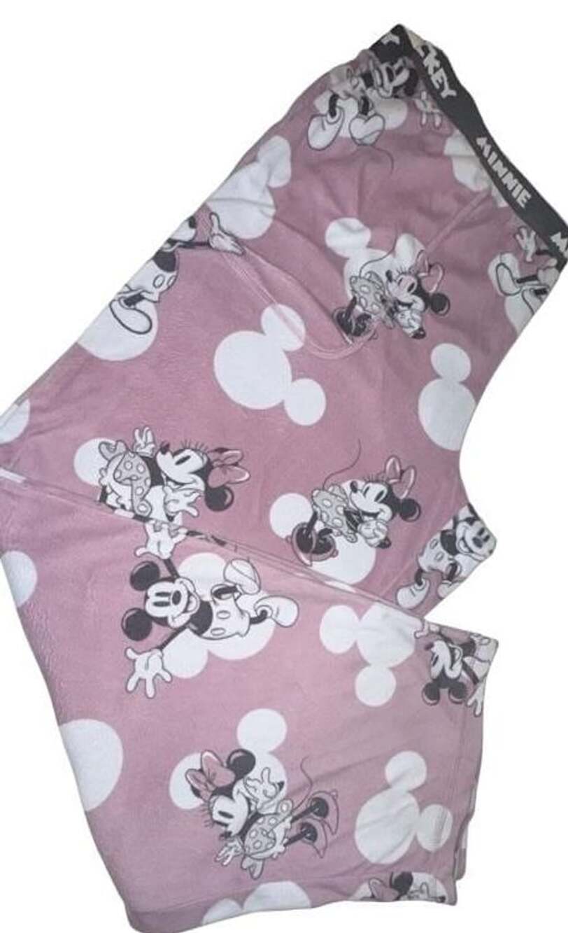 Disney Mickey And Minnie Mouse Pajama Pants Size X-Large (16/18) Pink